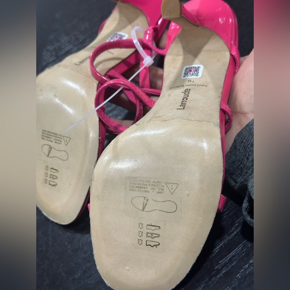 Larroude Serena Caged Strappy Patent Leather Sandals Size 6 - Picture 4 of 4